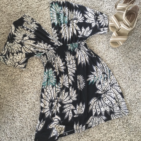 Low V-Neck Summer Dress or Coverup - Picture 1 of 3